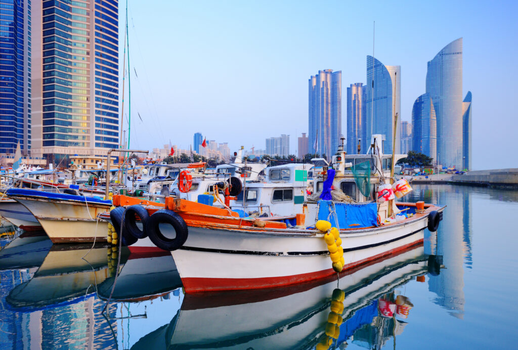 Boats Haeundae Busan South Korea