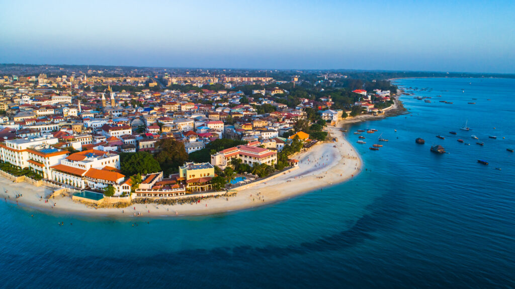 Tanzania Map 2 Stone town of Zanzibar Island