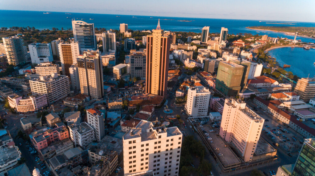 Tanzania Map 3 Modern buildings in Dar es Salaam