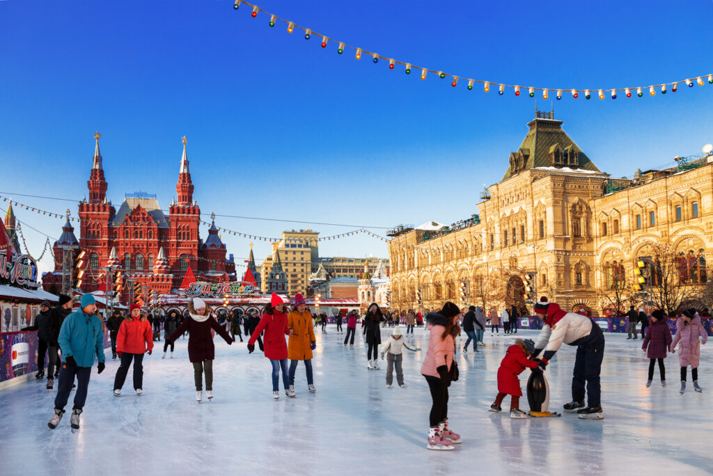 Ice Skating in Moscow