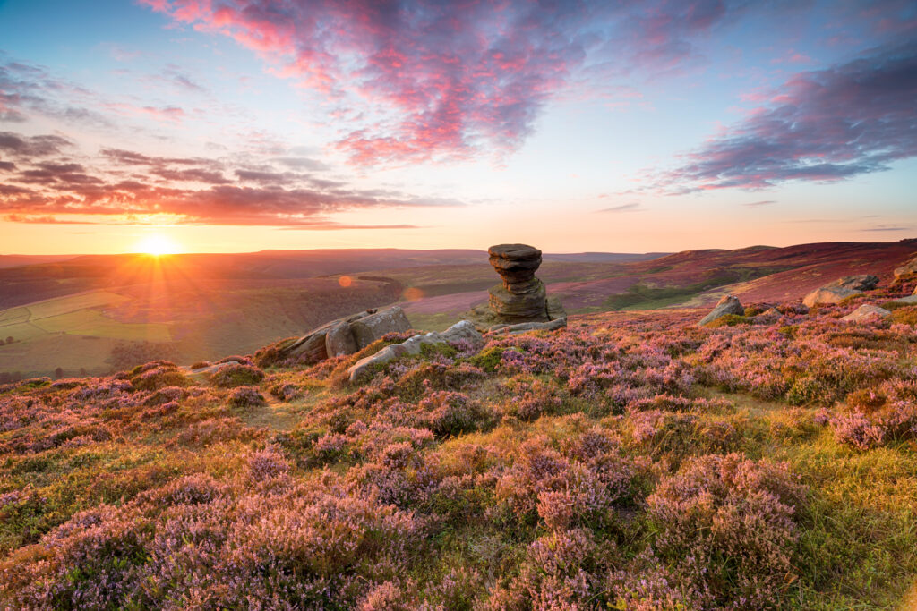 Beautiful landscape of the Peak District