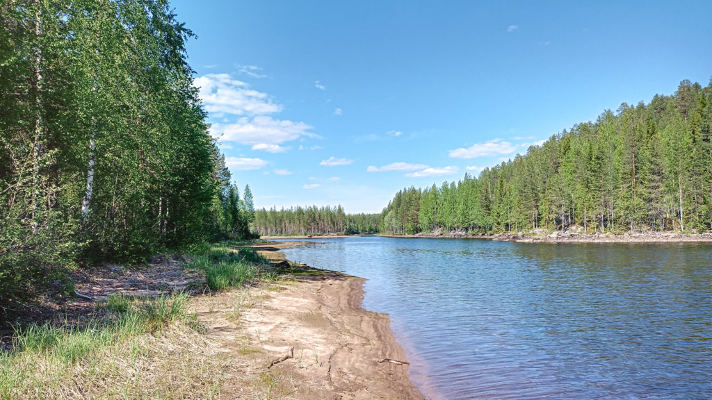 The river Skelleftealven in Vasterbotten in Sweden.