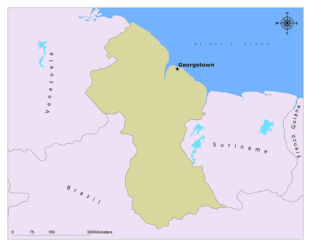 What is the Capital of Guyana? 1