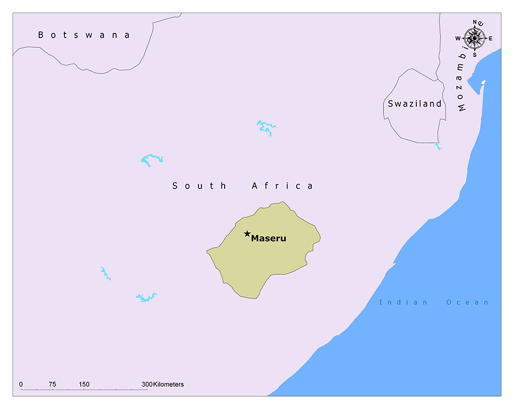 What is the Capital of Lesotho? 1