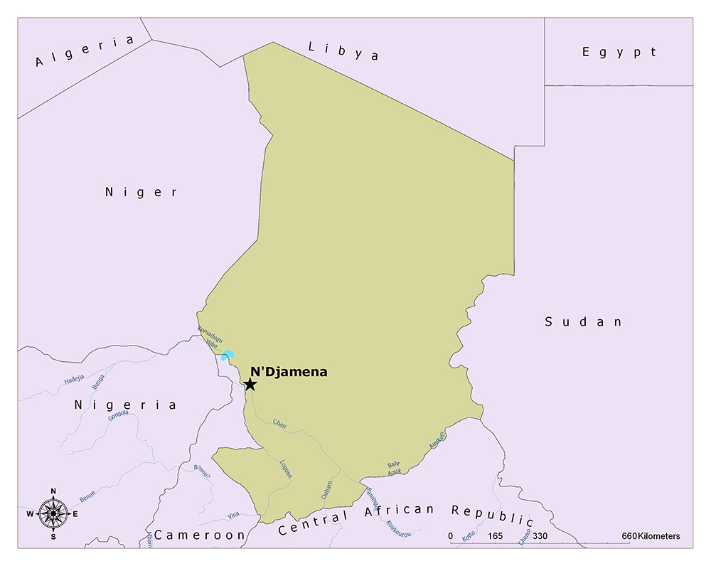 What is the Capital of Chad? 1