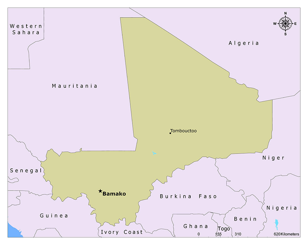 What is the Capital of Mali? 1