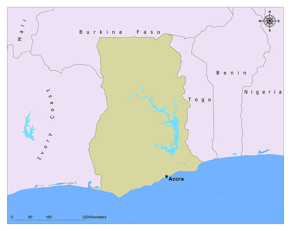 What is the Capital of Ghana? 1