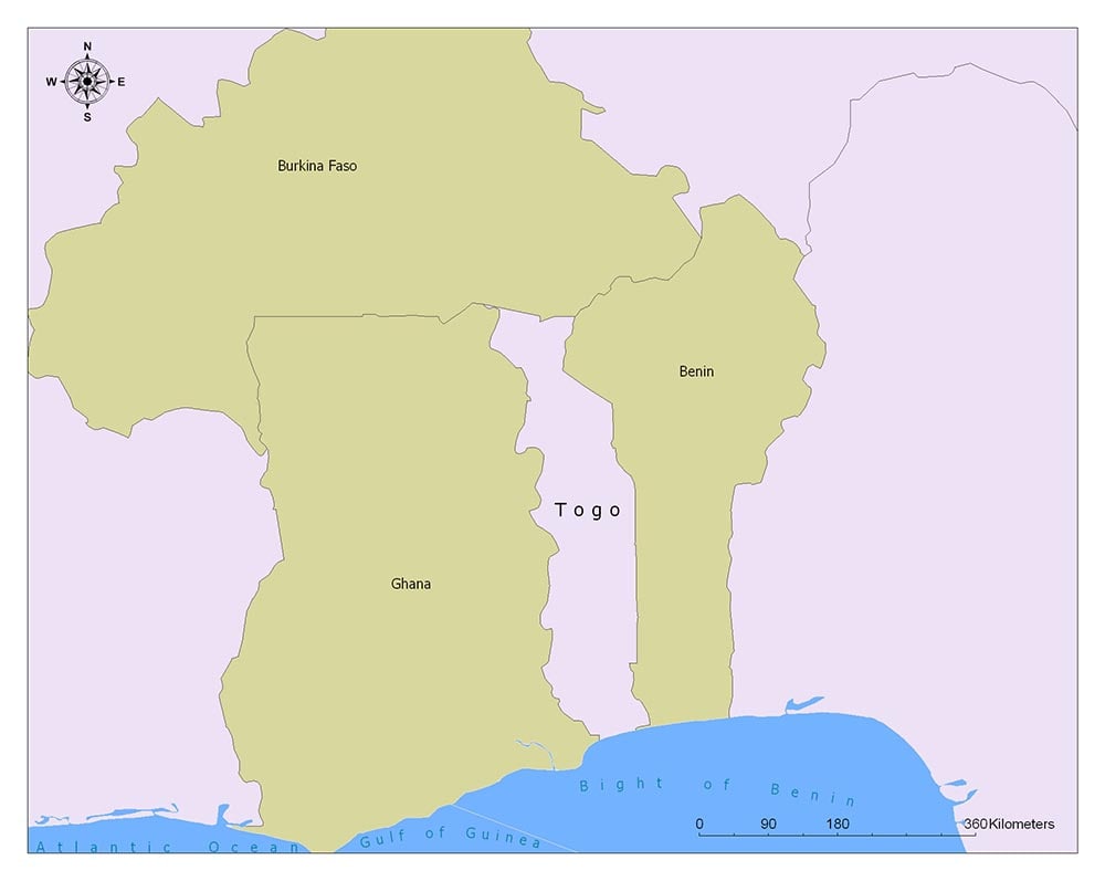Togo Flag Map and Meaning 2