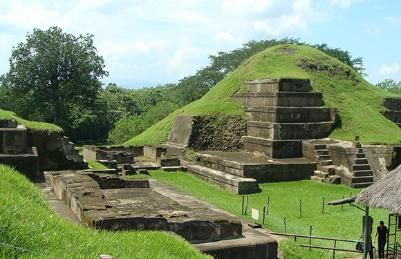 The San Andrés archeological site in El Salvador. The San Andrés archeological site in El Salvador.