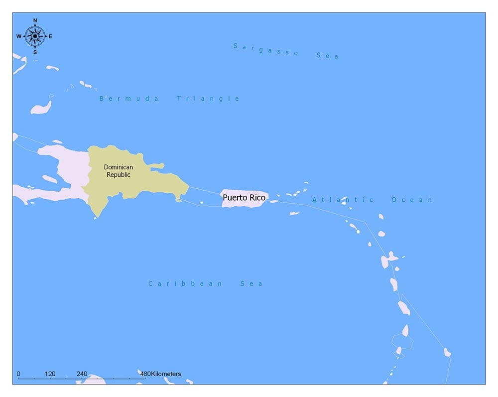 Neighboring Countries of Puerto Rico