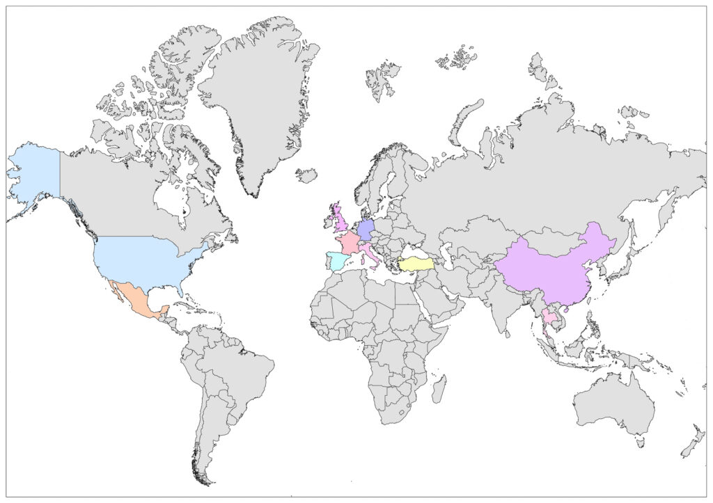 Top Ten Most Visited Countries (All Times) 1 Top Ten Most Visited Countries (All Times)