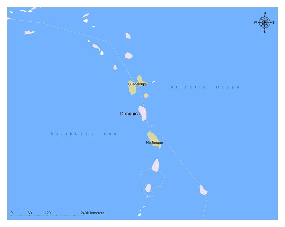 Neighboring Countries of Dominica