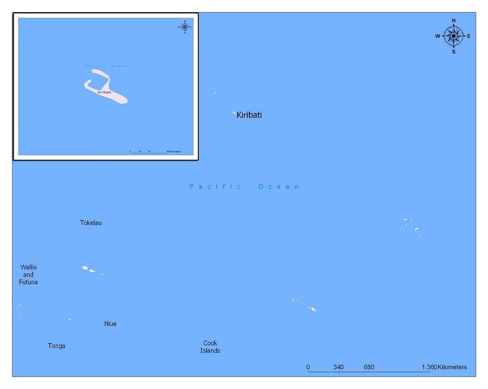 Neighboring Countries of Kiribati