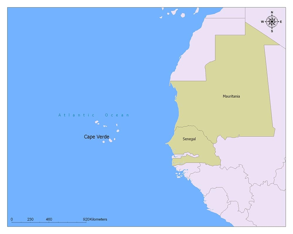 Neighboring Countries of Cape Verde