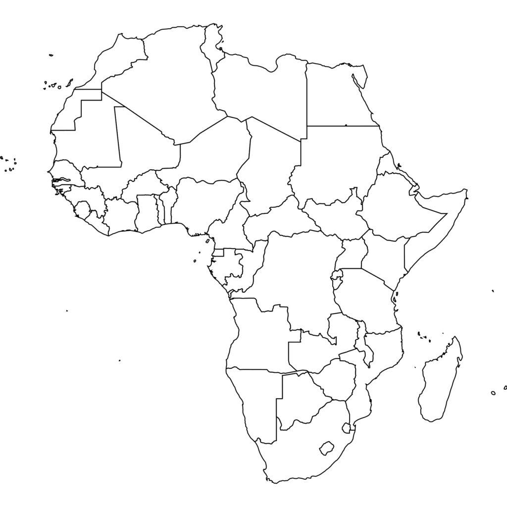 Africa Blank Maps 1