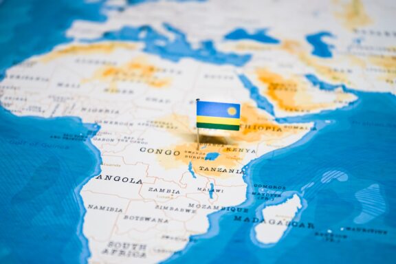 Rwanda's location in East Central Africa