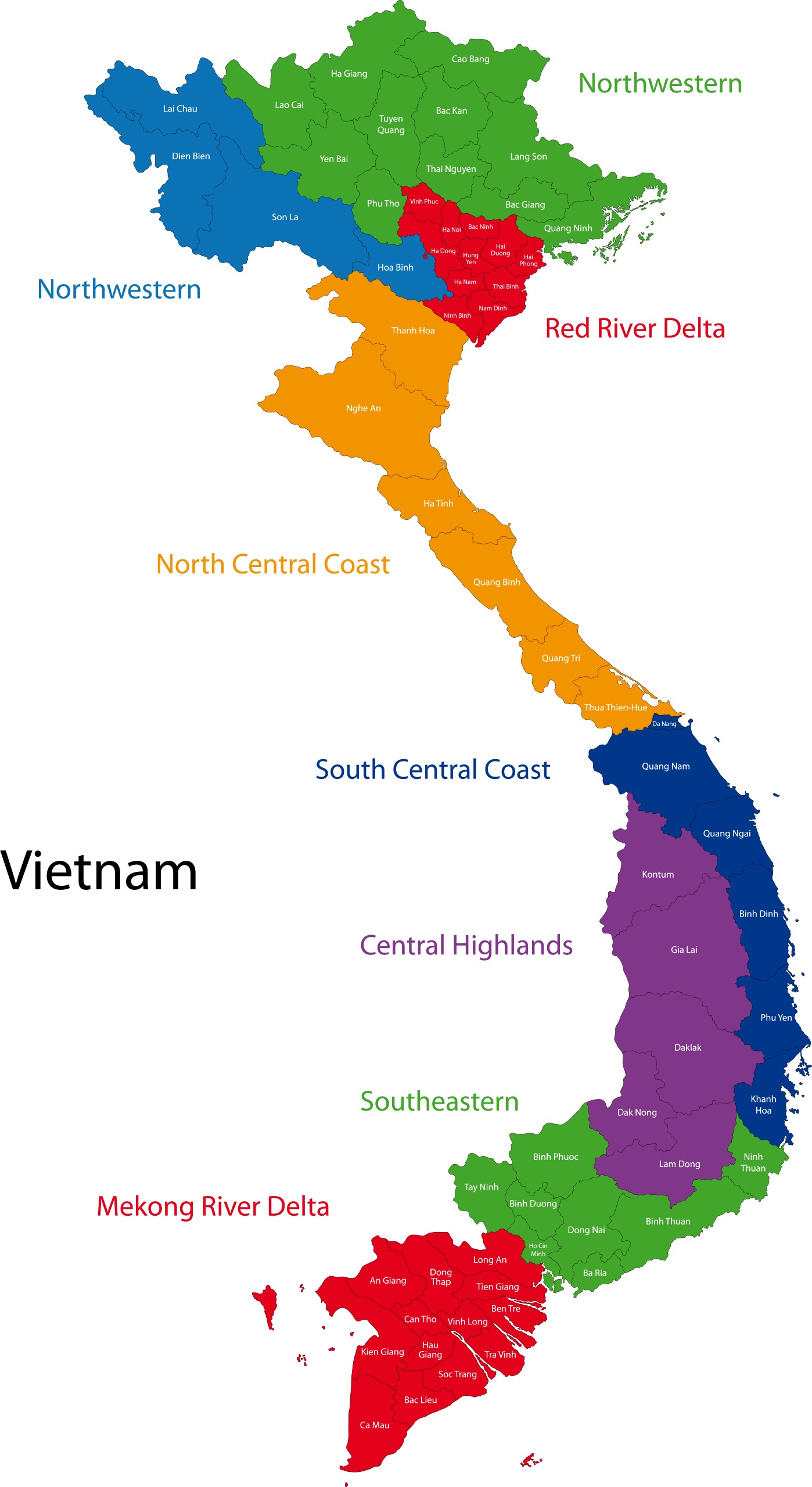 Vietnam Provinces Map | Mappr