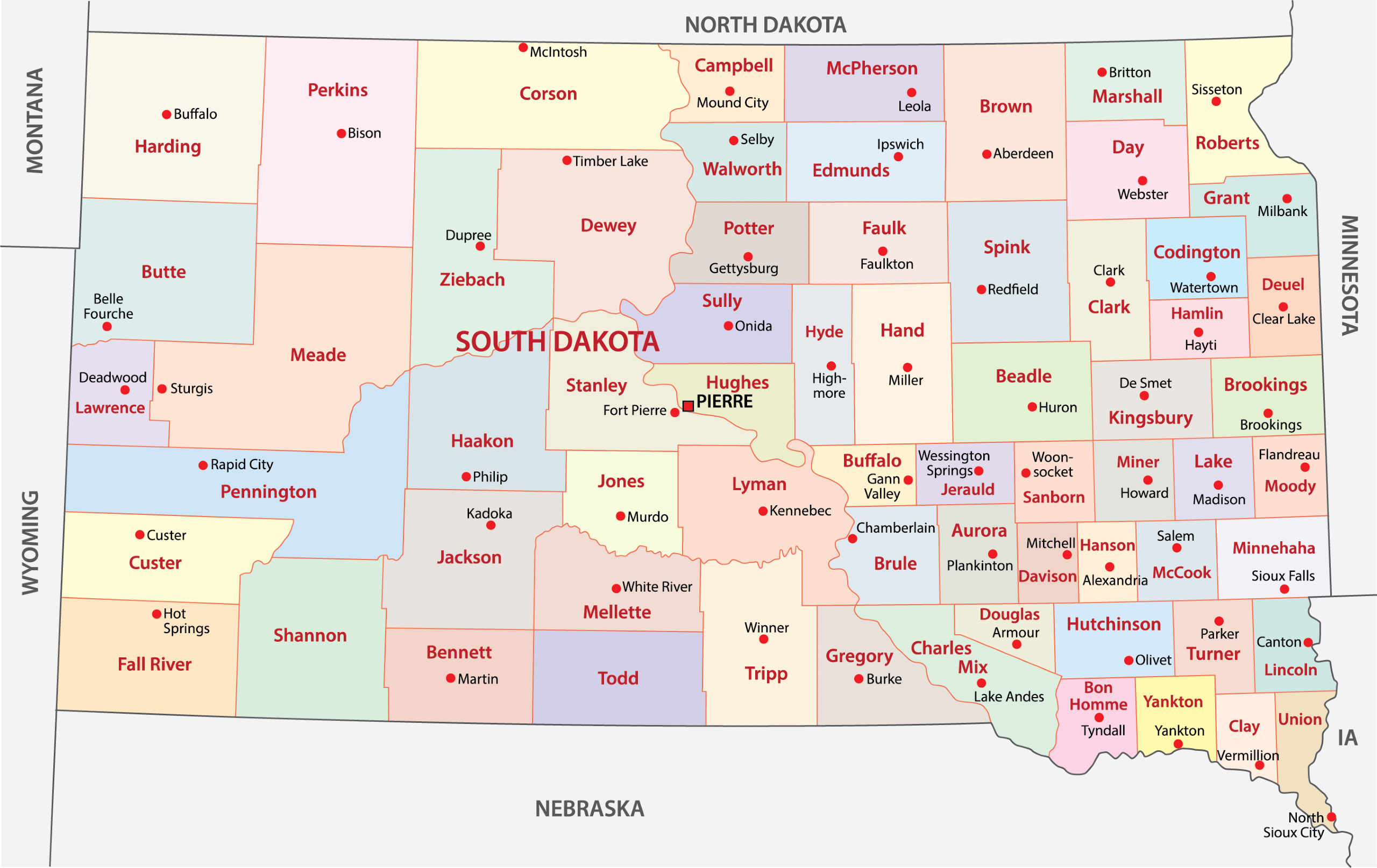 Sd County Map