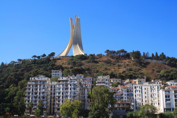 A Distant View of the Martyr's Memorial in Algiers