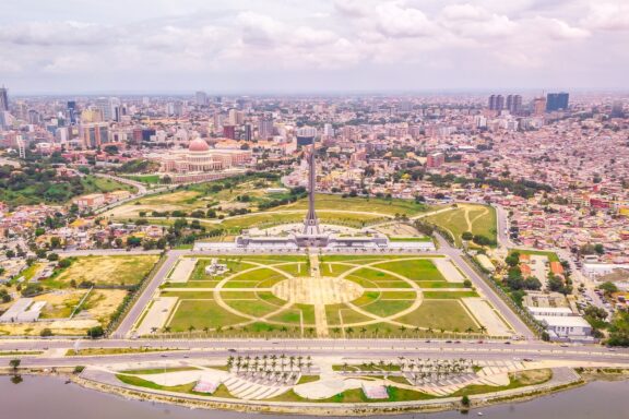 Aerial view Luanda