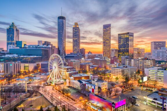 Atlanta georgia usa downtown skyline