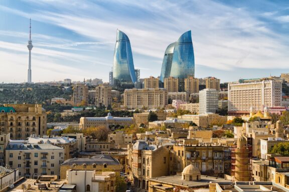 Panoramic view of Baku