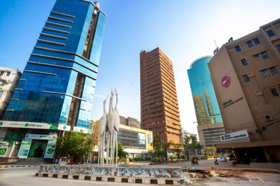 The Balaka Chattar located in the Motijheel Commercial Area