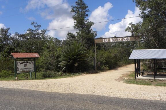 Entrance to the Belize Zoo in Belmopan