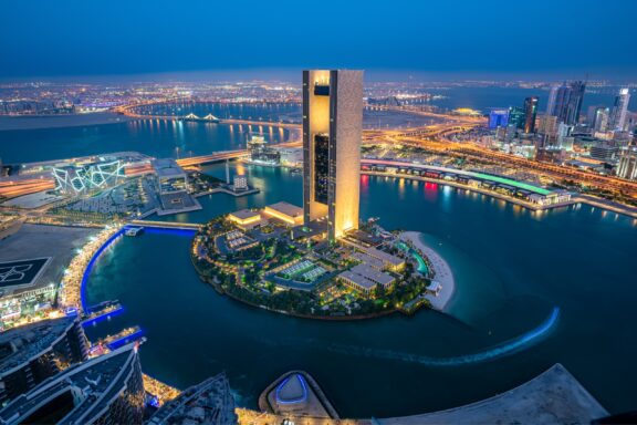 Bird eye view of four season hotel bahrain