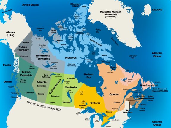 Canada political map