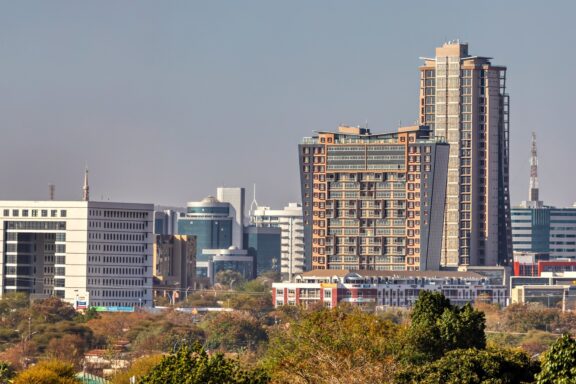 CBD Central Business District in Gaborone