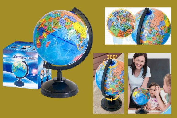 6'' Geographic World Globe for Kids