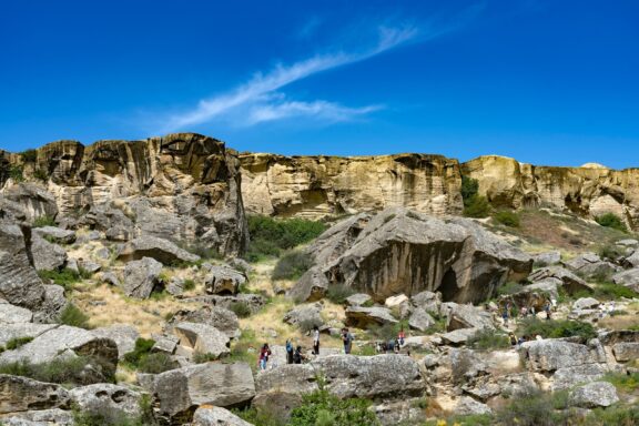 Gobustan National Park around 60km southwest of Baku