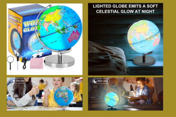 Illuminated World Globe