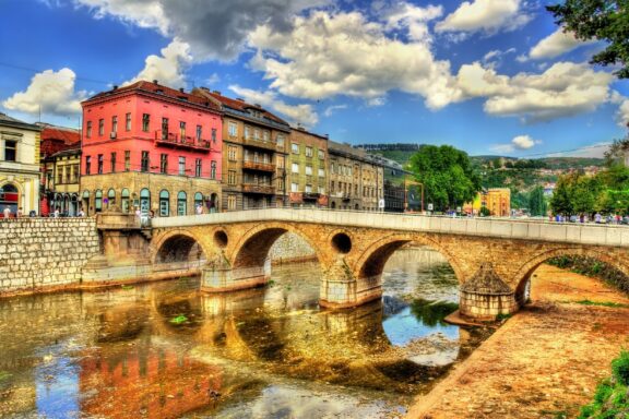 Latin Bridge in Sarajevo where Franz Ferdinant was assassinated