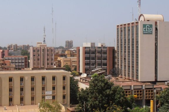 Urban Landscape of Ouagadougou Administrative Center Business Center in Ouagadougou