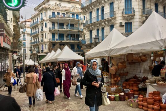 Everyday People Commuting in the City of Algiers