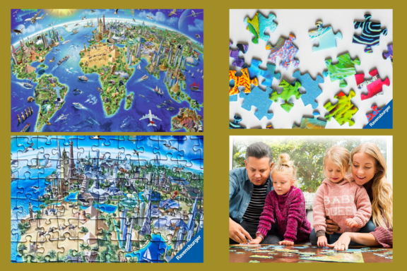 World Map Puzzle for Kids - 75 Piece - World Puzzles with Continents - Childrens Jigsaw Geography Puzzles for Kids Ages 5, 6, 7, 8-10 Year Olds - Glo