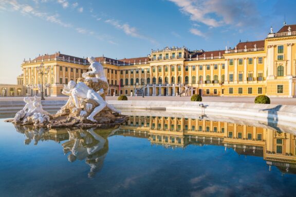 Fountain at Schoenbrunn Palace Vienna