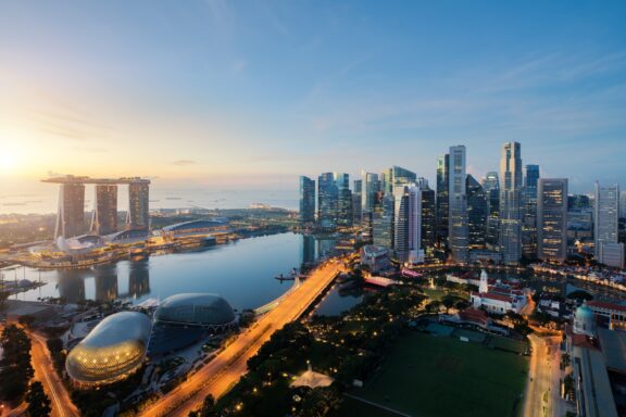 Singapore aerial view