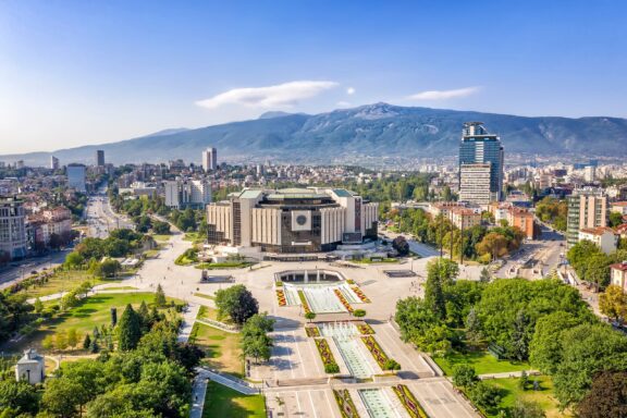 Aerial view of Sofia