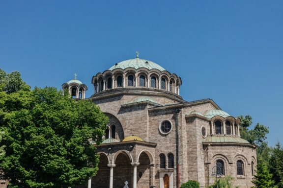 Exterior View of Sveta Nedelya Church Sveta Nedelya Church dating back to 10th century