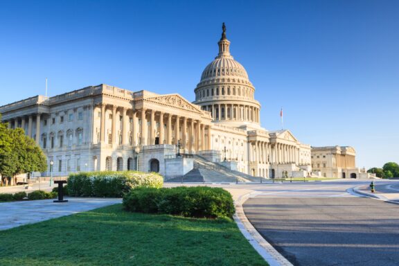 United states us capitol building seen