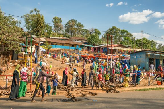 Addis Ababa Merkato: Largest open market in Africa.