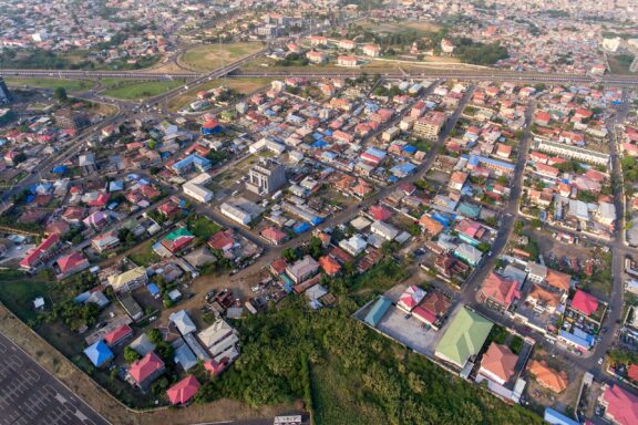 Aerial view of Malabo, Equatorial Guinea