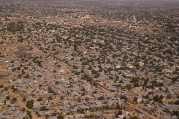 Aerial view of N'Djamena