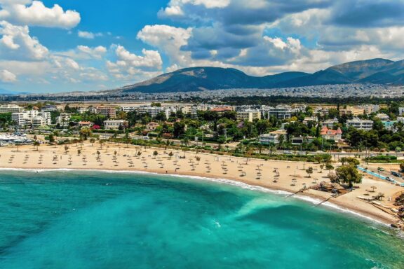 Glyfada Beach on the Athens Riviera