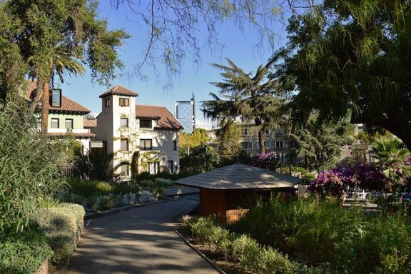 Scenic View of Bellavista Neighborhood in Santiago Barrio Bellavista neighborhood in Santiago