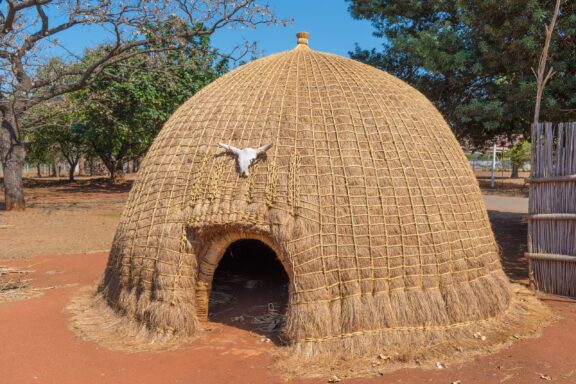 Traditional beehive hut in the National Museum of Swaziland