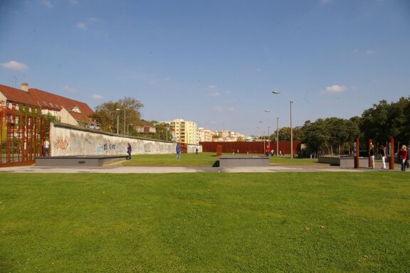 The east side of the Berlin Wall Memorial